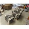 Image 1 : Living Room Chair + Ottoman
