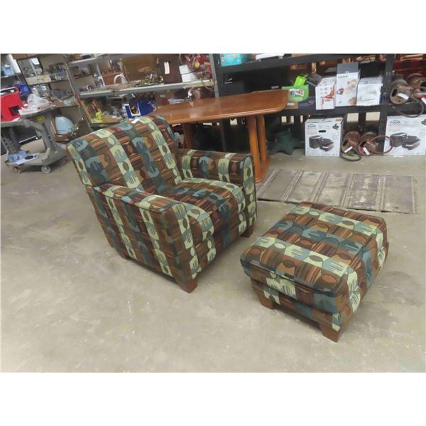 Living Room Chair + Ottoman