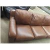 Image 3 : 2 pc Leather Couch 120" Wide