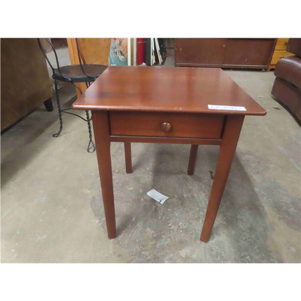 Night Stand with Drawer 19" x 19" x 22.5"