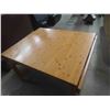 Image 3 : Wooden Table with Drop Leaf - Extended Size 29" x 39" x 87", Folded Down 29" x 39" x 47" 