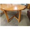 Image 5 : Wooden Table with Drop Leaf - Extended Size 29" x 39" x 87", Folded Down 29" x 39" x 47" 