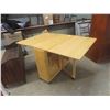 Image 6 : Space Saver Drop Leaf Table + 4 Folding Chairs That Nest Away!  - Extended 