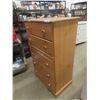 Image 2 : Modern 5 Drawer Dresser 19" x 30.5" x 50"