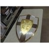 Image 1 : Wall Mount Medieval Shield Display 18" x 25" 