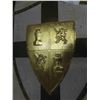 Image 2 : Wall Mount Medieval Shield Display 18" x 25" 