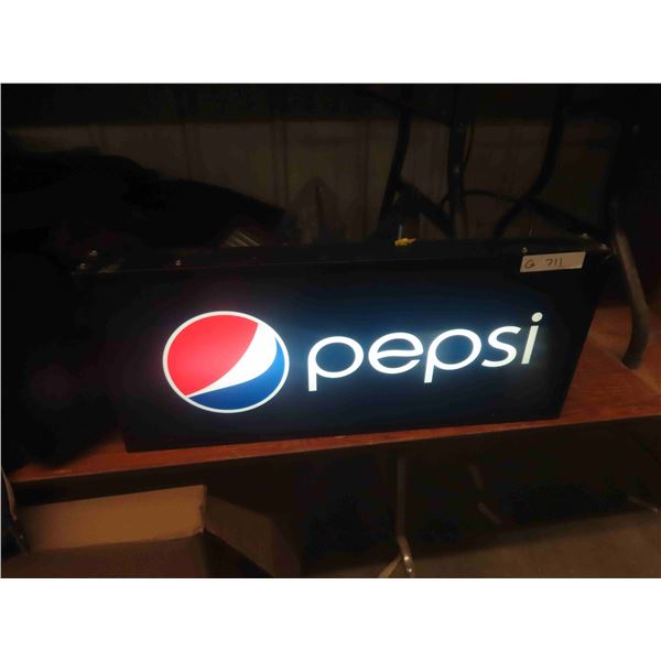 Pepsi Light Up Sign- Working