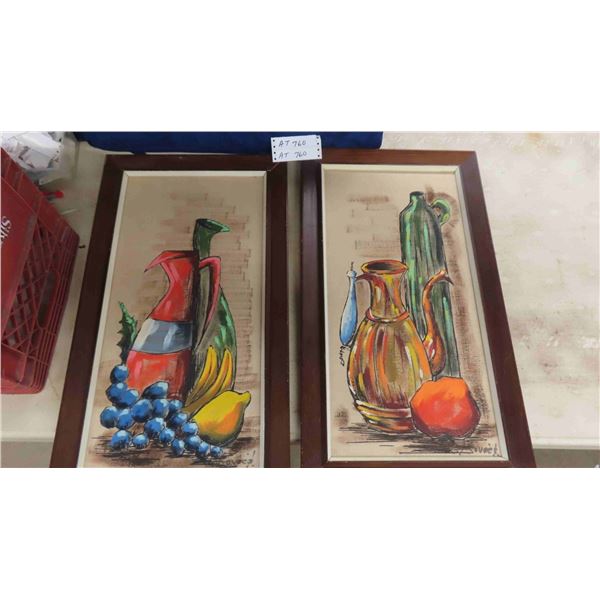 (2) 1964 Modern Pairlings by Kovac Signed + Dated 15.5" x 27.5"