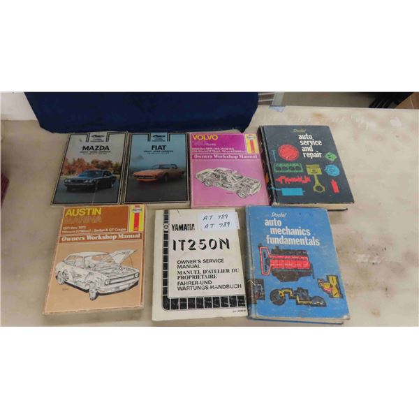 Car Manuals ; Mazda, Fiat, Volvo, Austin 1971-75, Stocker Auto Service, Mechanics 