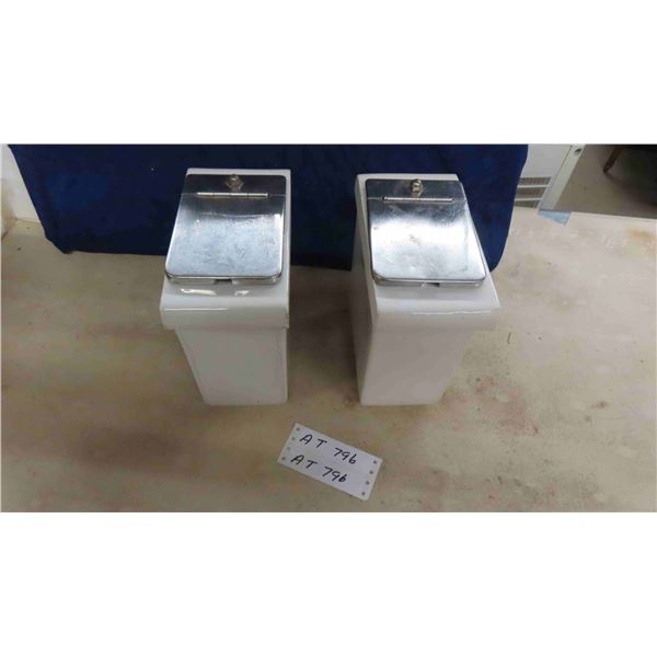 2 Iron Store Drugstore Sauce Bins