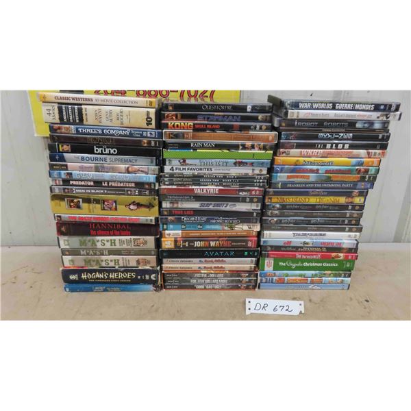 70 ++ DVDs Including ; Grease, Transformers, Elf, Pixar, Breaking Bad, plus more