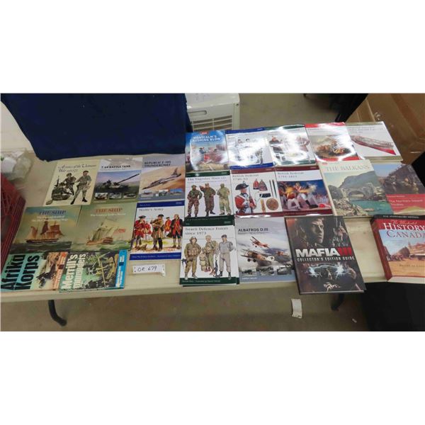22 Books ; Vietnam War, Israeli Defence Forces, British Red Coat, Japanese Aircraft 