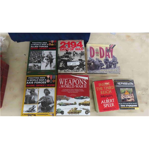 7 Hardcover Books on WWII & 2 Softcovers
