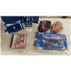 Image 1 : Kyle Conner Jets Mini Jersey (2), Steve Yzerman Detroit Figure, 2 Baseball Gloves, 