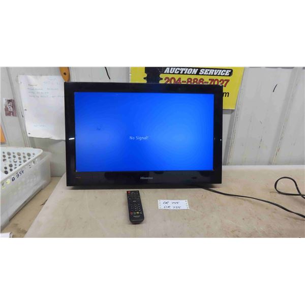 Hisense 23" Flat Screen TV with Remote - no stand