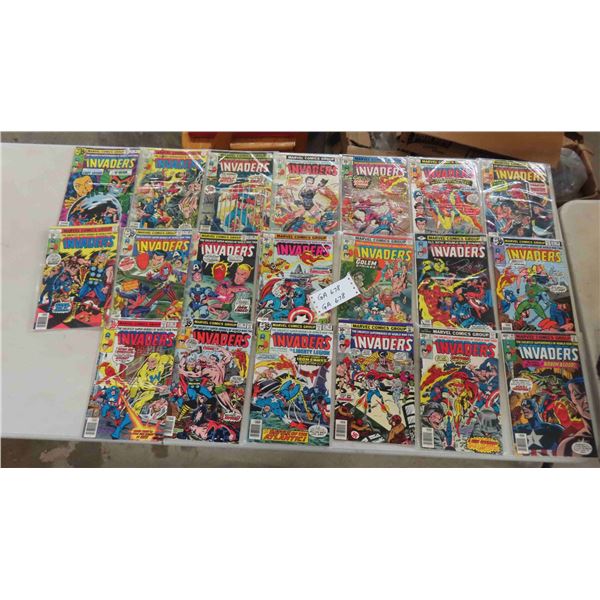 21 Marvel Comics ; The Invaders