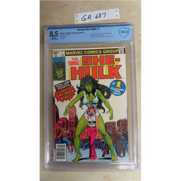 Marvel Comics ' The Savage She-Hulk ' #1, Graded 8.5