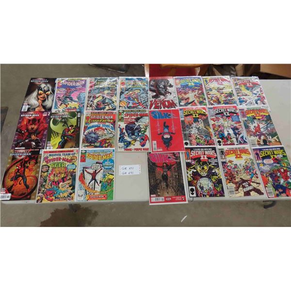 23 Marvel Comics Including Secret Wars II, Silk Spiderman