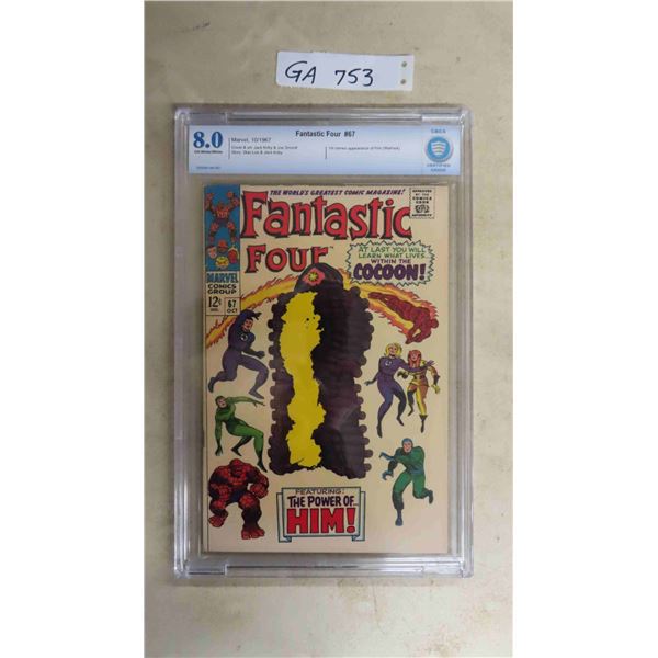 Marvel Comic ' Fantastic Four' #67, Graded 8