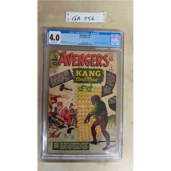 Marvel Comic ' The Avengers' #8 - Graded