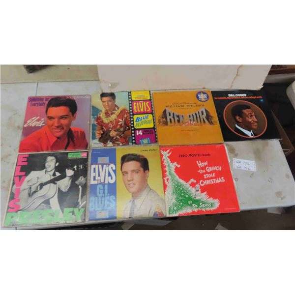 7 Albums ; Elvis, Bill Cosby, Ben-Hur