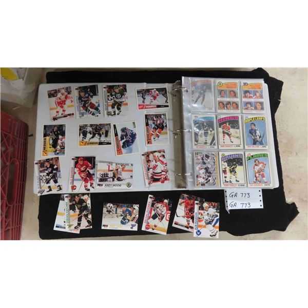 Binder of Hockey Cards ; Upper Deck, O-Pee-Chee, Pro Set