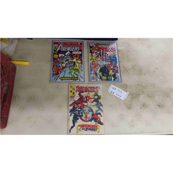 3 Marvel Comics ; The Avengers