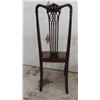 Image 5 : 2 Antique Chairs ; Mahogany Dining Chair & Oak Desk Chair with Arms