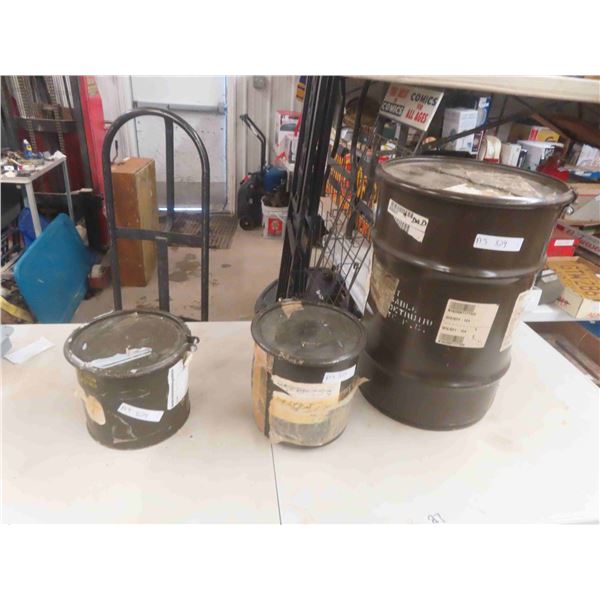 3 Military Canisters ; 15" x 21" t & 8" x 9.5"