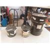 Image 1 : 3 Military Canisters ; 15" x 21" t & 8" x 9.5"
