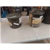 Image 4 : 3 Military Canisters ; 15" x 21" t & 8" x 9.5"