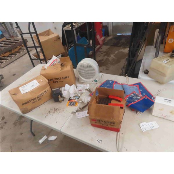 Electric Heater, 1200 T-Rail Post Clip, Signode Staples, plus more