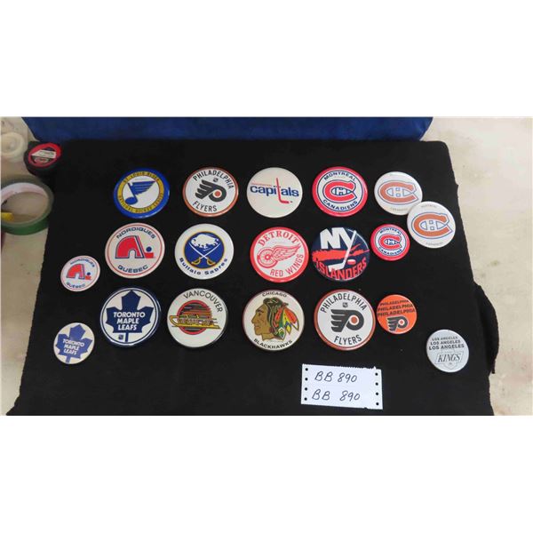 19 NHL Vintage Buttons