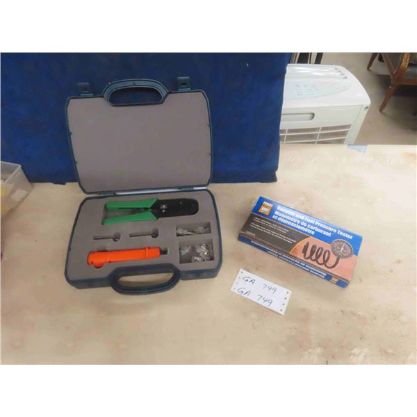 Power Fist Vacuum + Fuel Pressure Tester, Crimping Tool with Case + Accessories