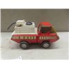 Image 12 : 3 Tonkas ; Ambulance - Metal, some Plastic 3" x 4.5" x 9.5", Fire Chief - Metal 