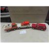 Image 1 : 3 Tonkas ; Ambulance - Metal, some Plastic 3" x 4.5" x 9.5", Fire Chief - Metal 