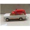 Image 9 : 3 Tonkas ; Ambulance - Metal, some Plastic 3" x 4.5" x 9.5", Fire Chief - Metal 