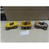 Image 1 : 3 Tonkas ; 2 Dune Buggy - Metal 3" x 4" x 7" & 1 Argo - Metal + Plastic 3" x 4" x 6"