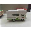 Image 7 : 6 Tonkas ; Winnebago - Plastic + Metal 2.5" x 3.5" x 6", Van- Plastic + Metal 4" x 4" x 8.5"