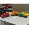 Image 1 : 3 Tonka Metal Dump Trucks - 6" c 6.5" x 13.5"