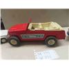 Image 4 : 3 Tonkas; Jeep - Metal 5.5" x 5.5" x 12", Tow Truck - Metal 3.5" x 3.5" x 9", Truck ( no trailer) 