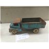 Image 6 : 3 Pressed Metal Trucks ; Husky 5"x 5" x 11", Structo 4" x 4.5" x 11", Lumar 5" x 6"x 14.5"