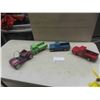Image 1 : 4 Metal Trucks ; Nylint Buggy -4.5" x 5"x 9", Clover Toy Truck 3.5" x 4" x 7.5", (2) Tonka