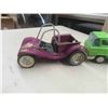 Image 2 : 4 Metal Trucks ; Nylint Buggy -4.5" x 5"x 9", Clover Toy Truck 3.5" x 4" x 7.5", (2) Tonka