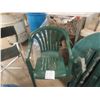 Image 4 : Nestle Umbrella, 3 Outside Chairs, Green Outdoor Table + Chair