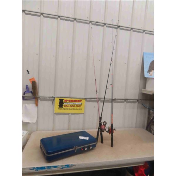 3 Fishing Rod + Reels & Propane Cooker