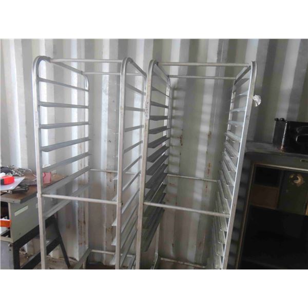 2 Bakers Racks on Casters 69'' x 20'' x 26''