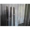 Image 1 : 6 Metal Poles with Screw Ends 74'' , 4 Wood Poles 125'' & 98''