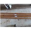 Image 5 : 6 Metal Poles with Screw Ends 74'' , 4 Wood Poles 125'' & 98''