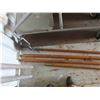 Image 7 : 6 Metal Poles with Screw Ends 74'' , 4 Wood Poles 125'' & 98''